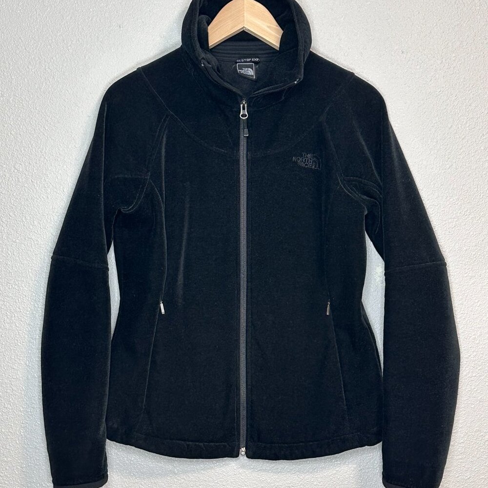 The North Face Black Velvet Full Zip Jacket - Women's M